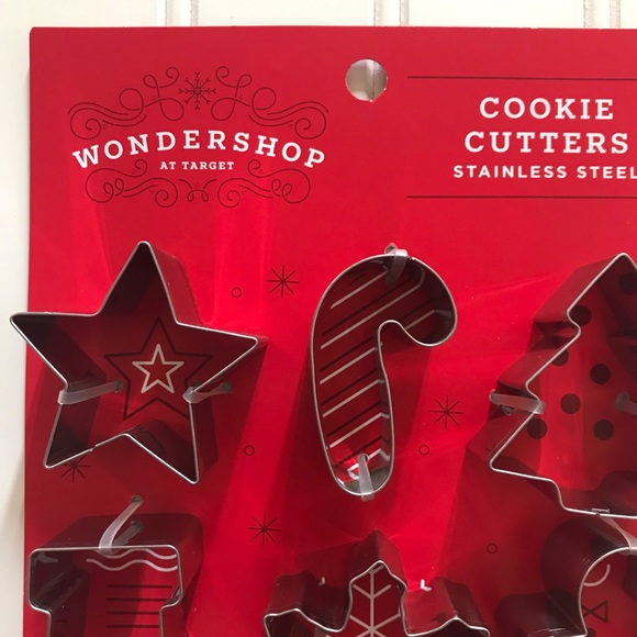 NWT Wondershop Holiday Cookie Cutters Stainless - Picture 2 of 5